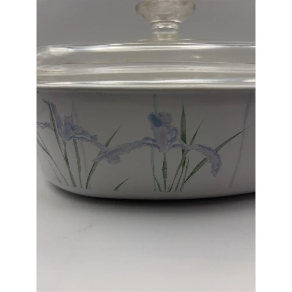 Corning Ware Shadow Iris Casserole Dish with Lid, A-2-B, 2 Liter